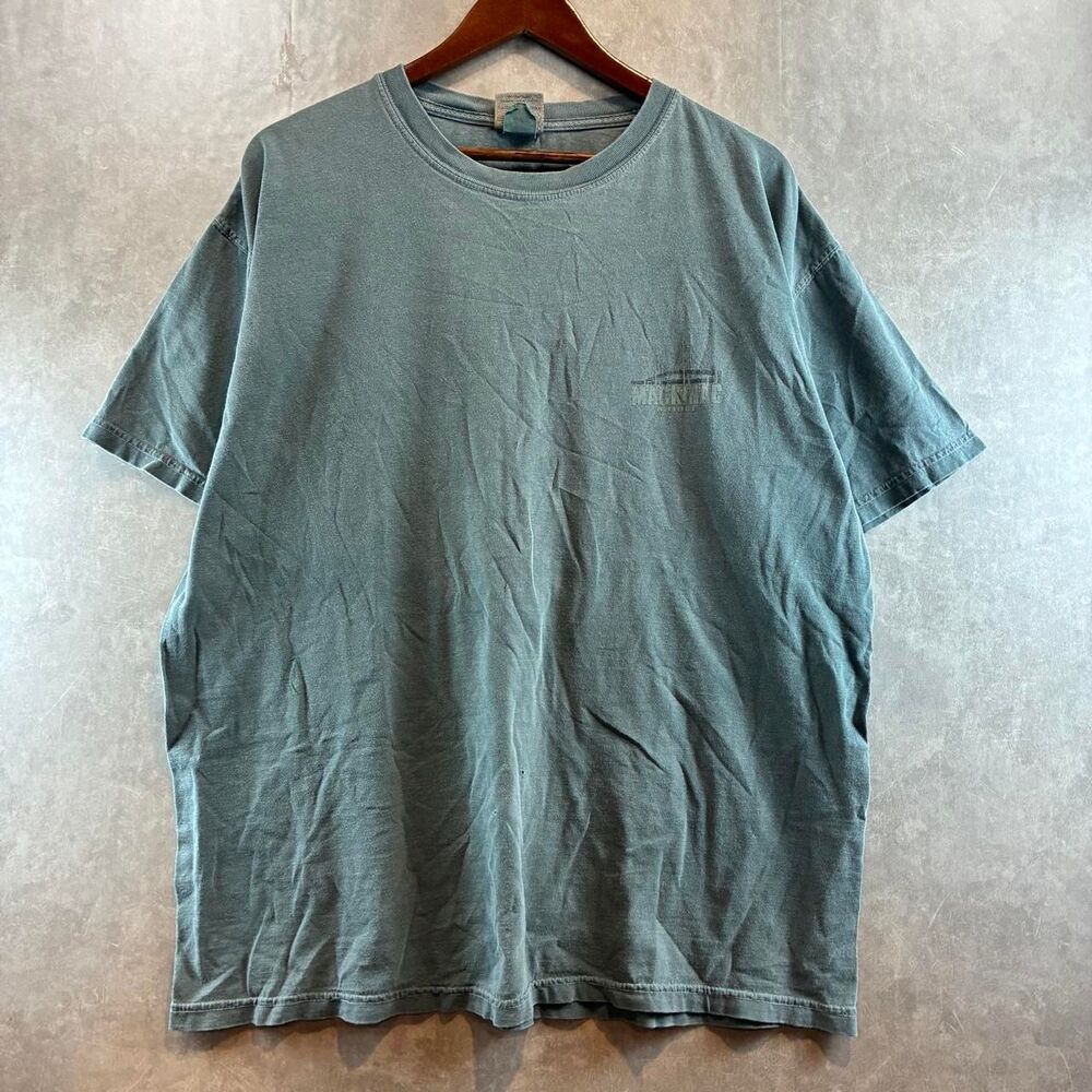 Comfort-colors Men's Green and Blue T-shirt